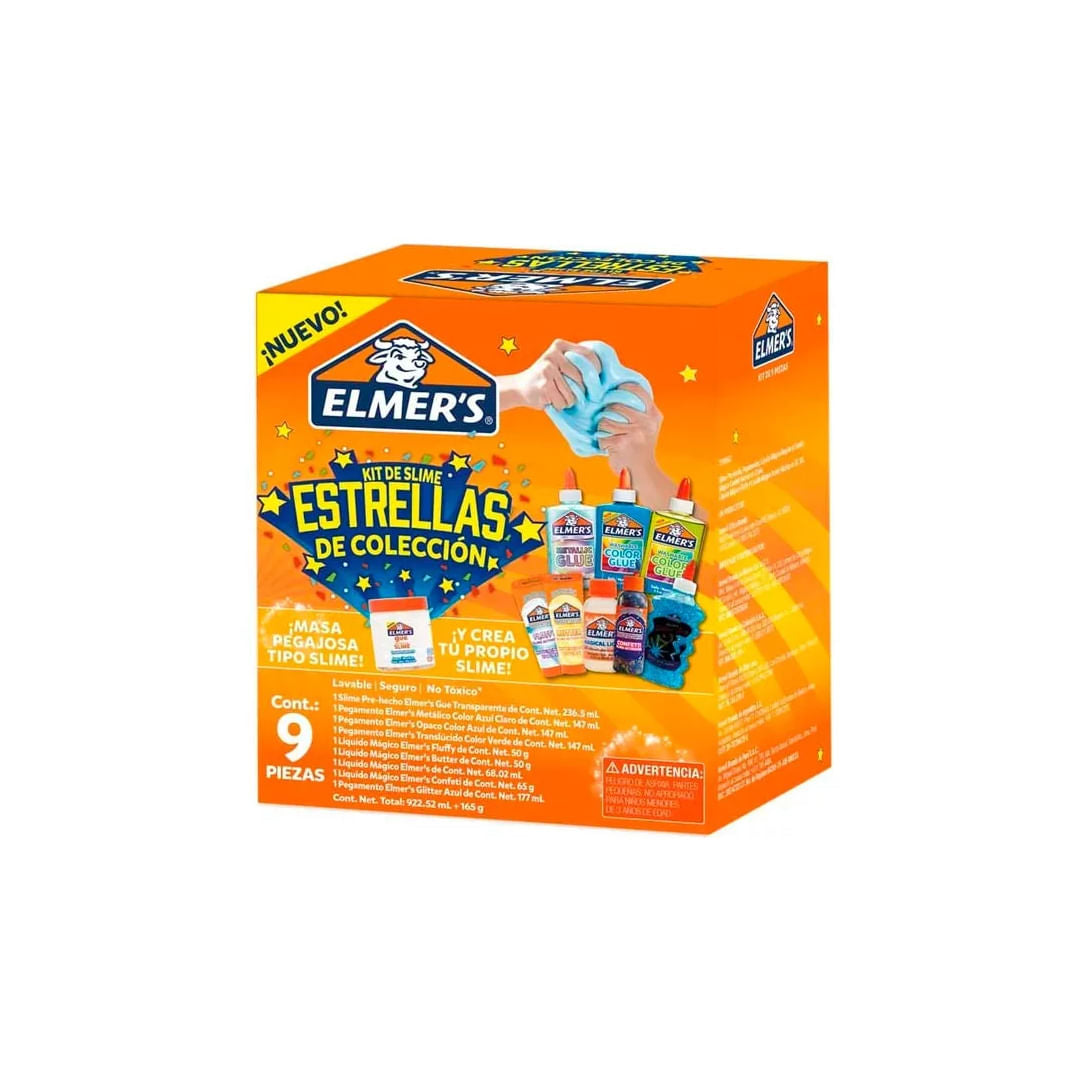 Elmer's Kit de Slime Estrellas de Coleccion 09 piezas 2190602