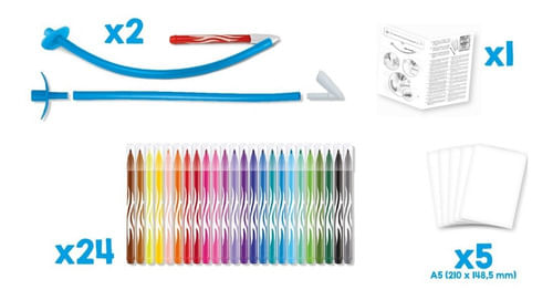 Marcadores X 24 Maped Blow Pen Art Aerógrafo 846712
