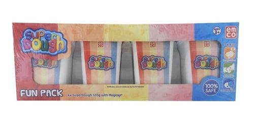 Juego De Masas Didáctico Super Dough Fun Pack 4 Potes 6121