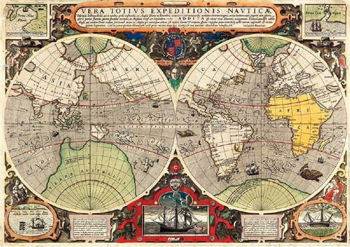 Puzzle 6000 Pzs Mapa Náutico Antiguo Clementoni 36526