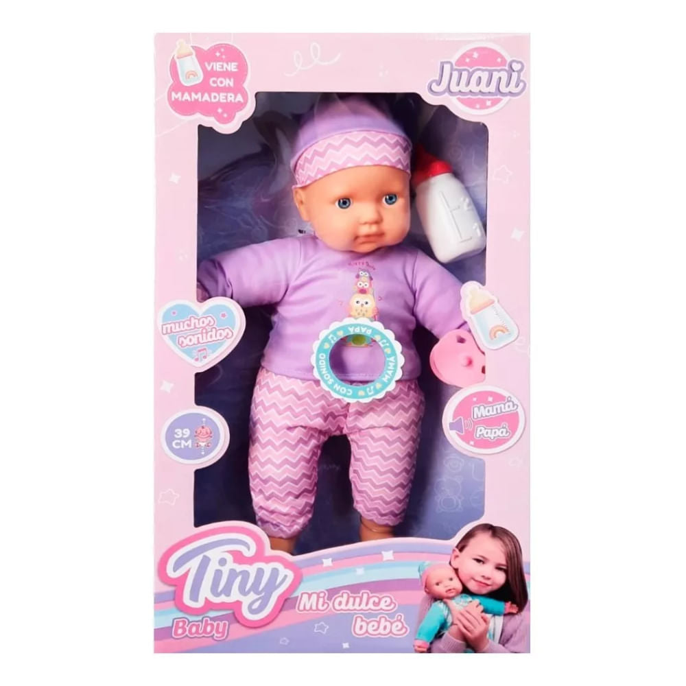 Tiny Bebote con mamadera y sonidos de 39cm 53734