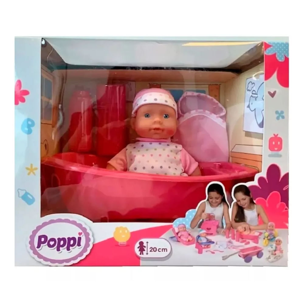 Poppi Bebe Con Bañadera 28067