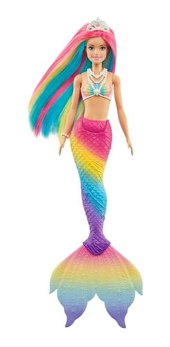 Barbie Dreamtopia Sirena Arcoíris Mágico Mattel Gtf89