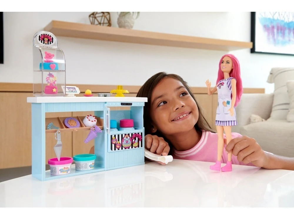 Barbie Doll Bakery Playset Hgb73 Mattel