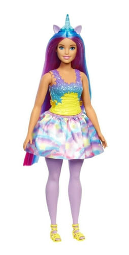 Muñeca Barbie Dreamtopia Unicornio Hgr20 Mattel
