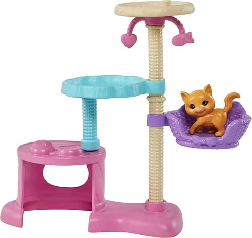 Muñeca Barbie Kitty Condo Cuidado De Gatitos Hhb70 Mattel