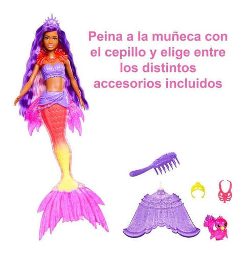 Muñeca Barbie Sirena Mermaid Power Brooklyn Hhg53 Mattel