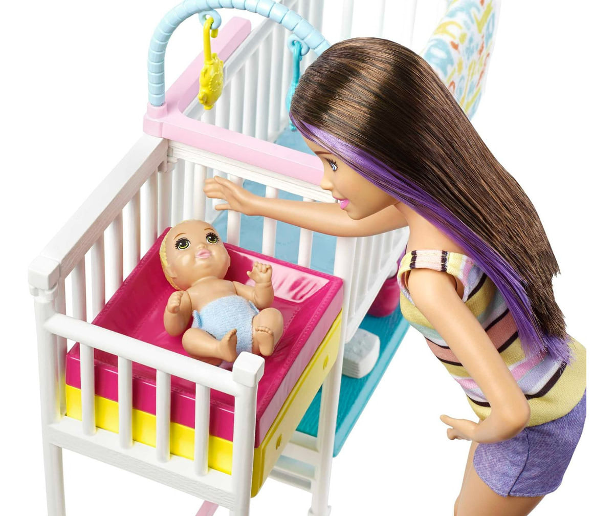 Barbie Muñeca Skipper Guarderia De Bebes Gfl38 Mattel