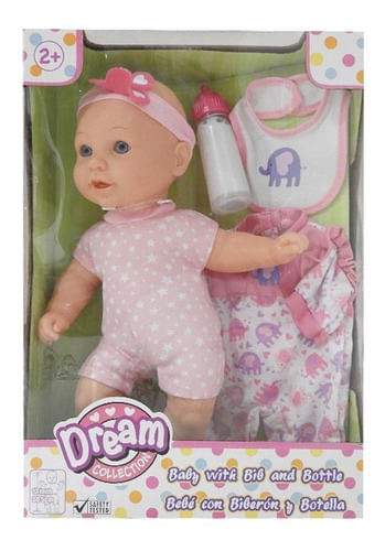 Bebote 30 Cm Bebé Con Babero Y Mamadera 17107