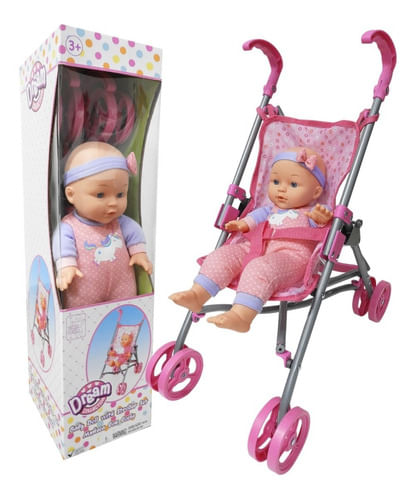 Dream Collection Muñeca 30 Cm Con Cochecito 17145