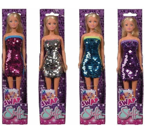 Muñeca Steffi Sl Vestido Lentejuela Swap 105733366