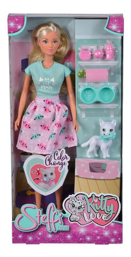 Muñeca Steffi Sl Con Mascota Kitty Love 105733489