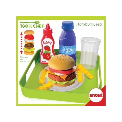 Antex 100% Chef Sandwich En Bandeja Bebida Y Aderezo 1157