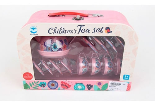 Valija De Te Pava Tazas Platos 15 Piezas 1720532