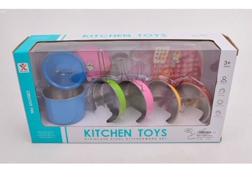 Set De Cocina Ollas De Metal Multicolor 1878012