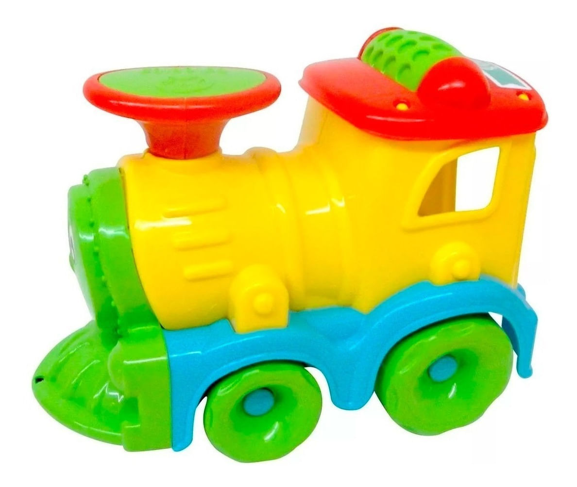 Pequeño Tren Locomotora Didáctico Arrastre 710 Calesita
