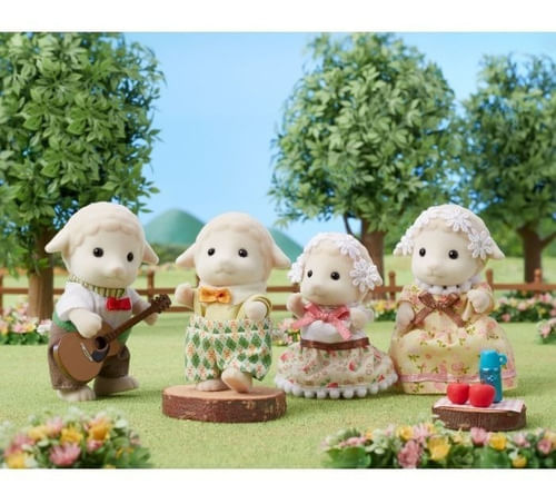 Sylvanian Familia De Ovejas 4 Figuras 05619sy