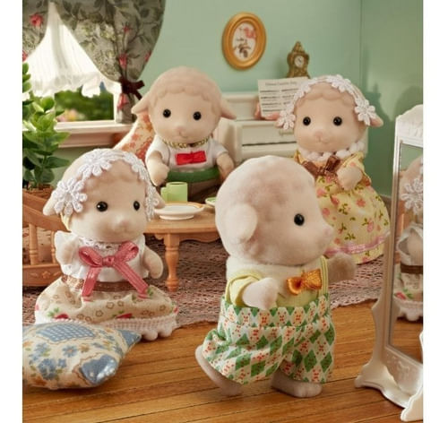 Sylvanian Familia De Ovejas 4 Figuras 05619sy