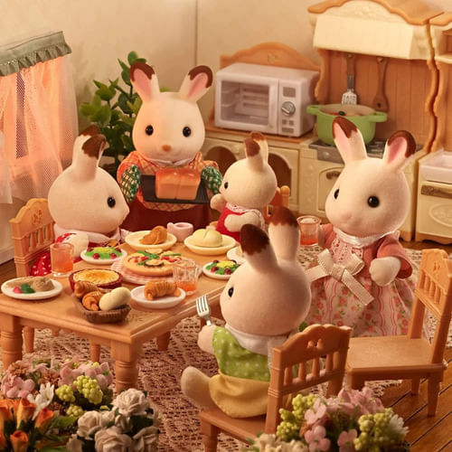 Sylvanian Families Familia Conejo Chocolate 5655