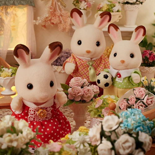 Sylvanian Families Familia Conejo Chocolate 5655