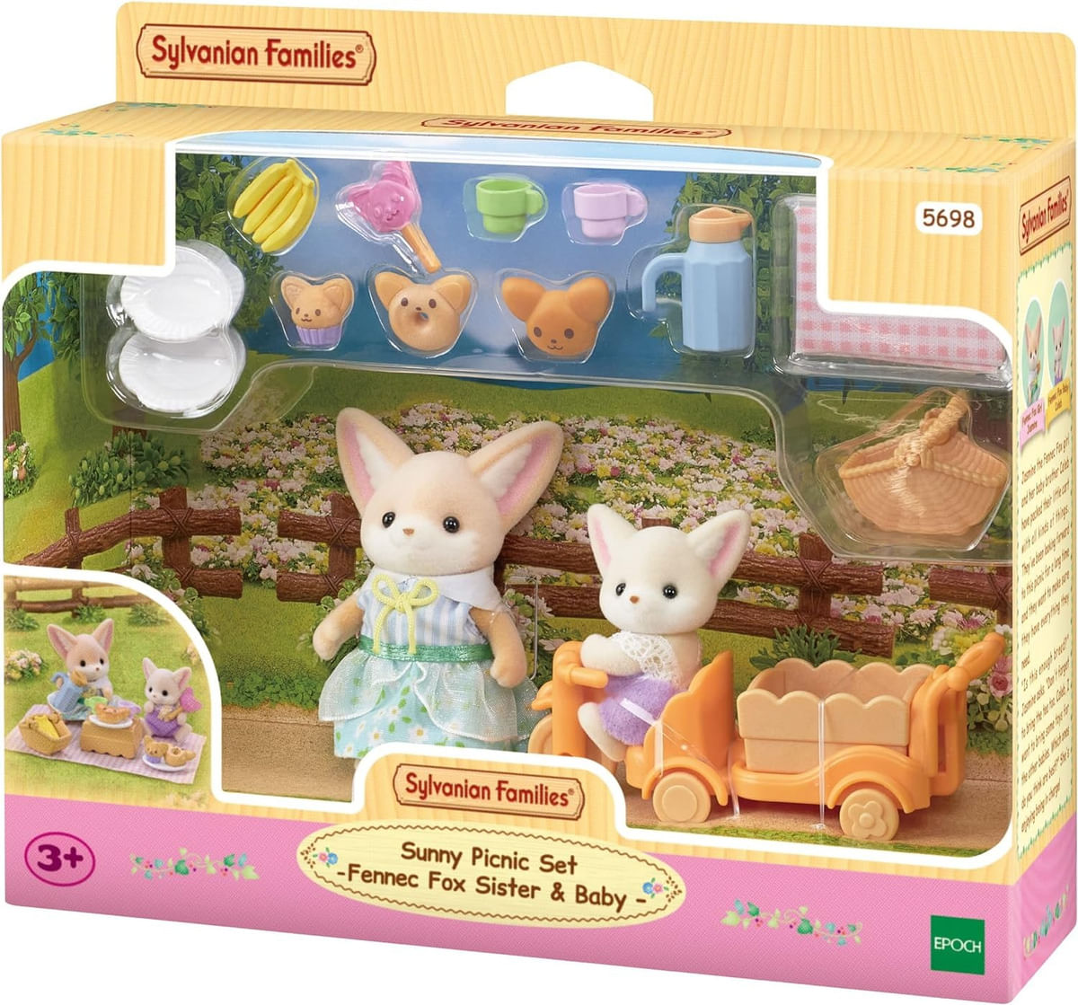 Sylvanian Families Set Picnic Hermanos Zorros Del Desierto 5698