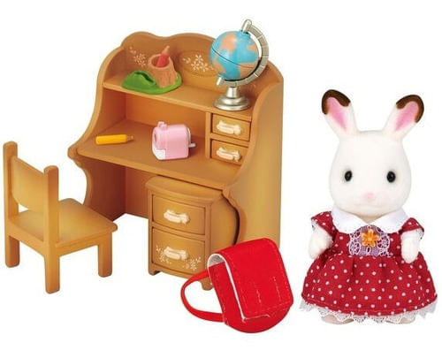 Sylvanian Set De Escritorio Hermana Conejo Chocolate 5016sy