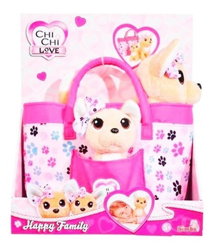 Chichi Love Peluches Perritos con Cartera Happy Family 3213