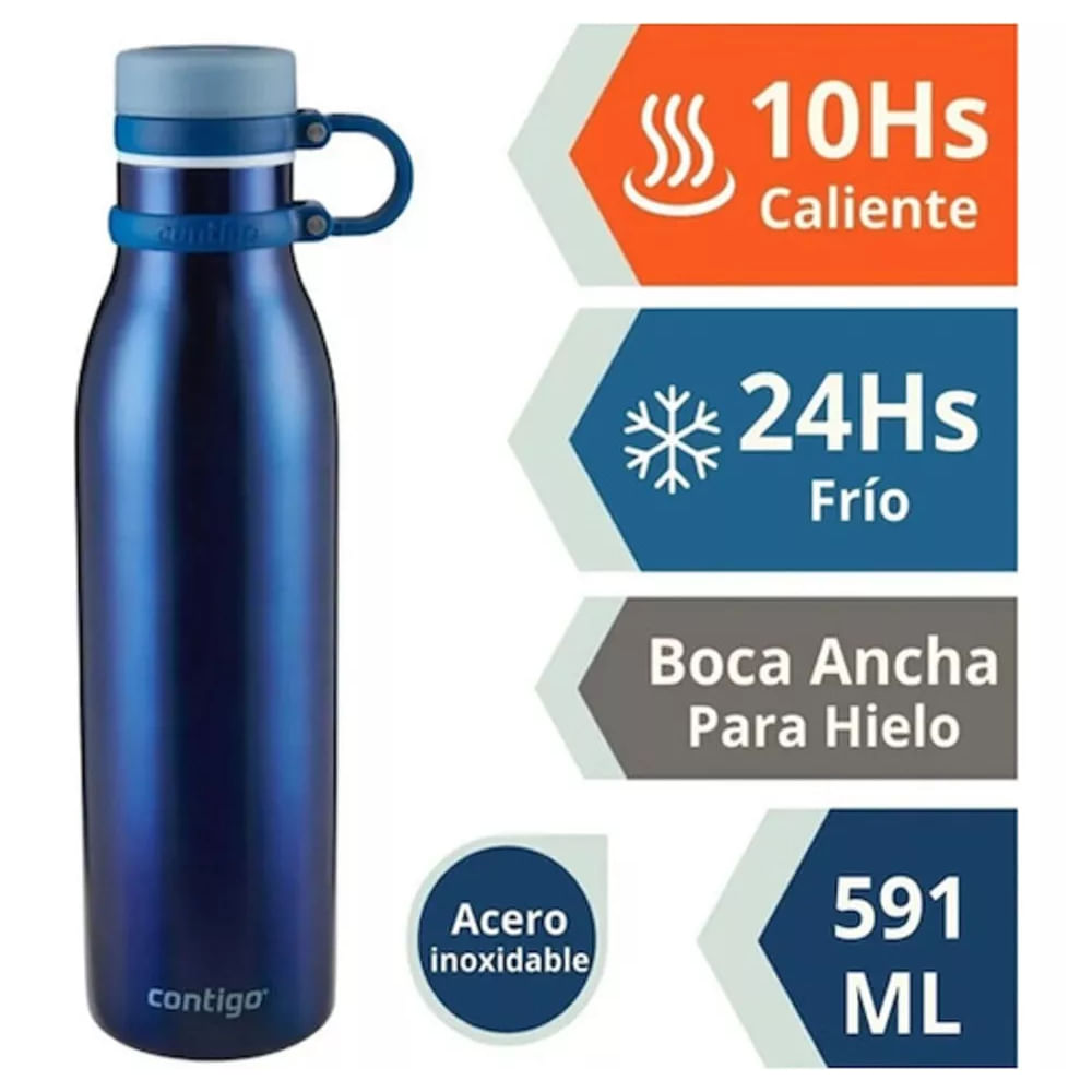 Contigo Botella con mango para transportar y boquilla removible Monac Blue 591ml 2133334