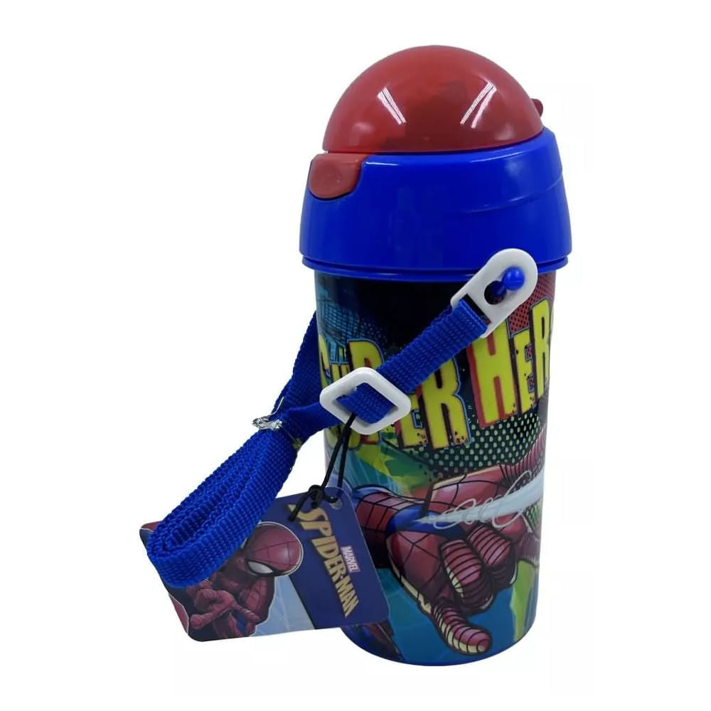 Botella con sorbete Spiderman HA099