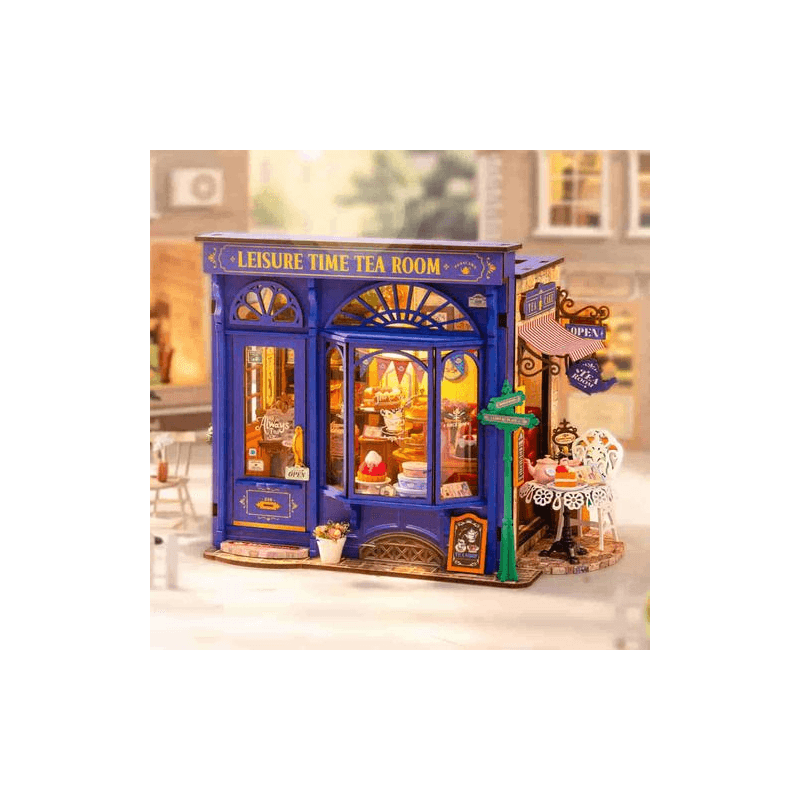 Robotime Puzzle Salon De Te Tiempo Libre Dg171