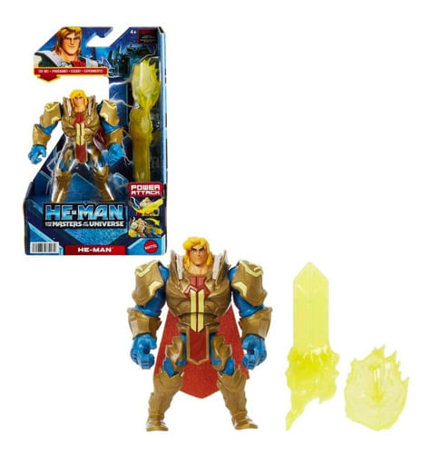 Motu Animated He-man Set Figura Deluxe Hdy35 Mattel