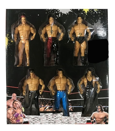 Pack X 6 Muñecos Luchadores 1652019