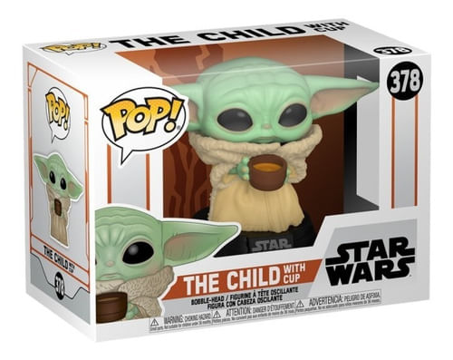 Funko Pop Star Wars The Mandalorian The Child With Cup 378