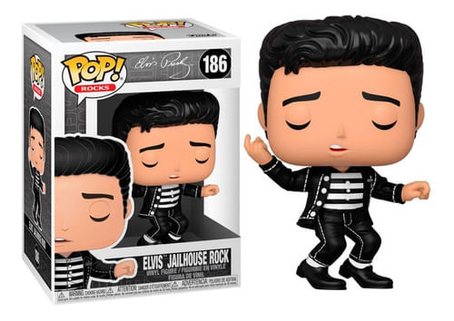Funko Pop Rocks Elvis Presley Elvis Jailhouse Rock 186 At
