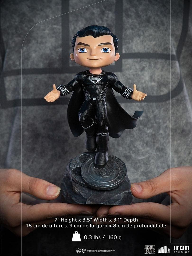 Figura Superman Black Suit Minico 51921 Iron Studios