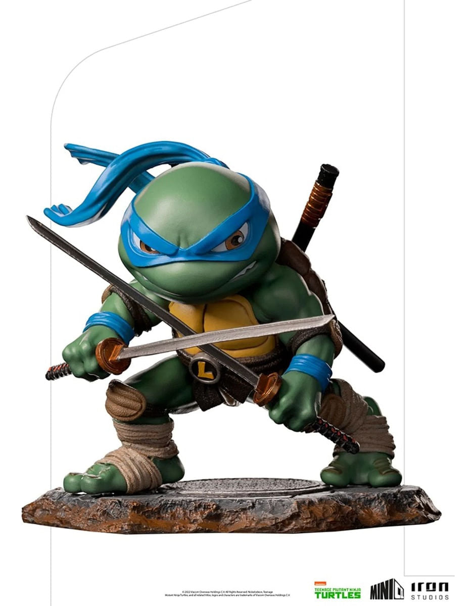 Figura Minico Leonardo Tortugas Ninja 61822 Iron Studios