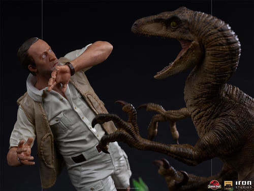 Figura Clever Girl Deluxe 1:10 Jurassic Park Iron Studios