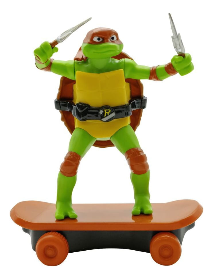 Tortugas Ninja Figura 12 Cm Con Skate Pull Back 71055