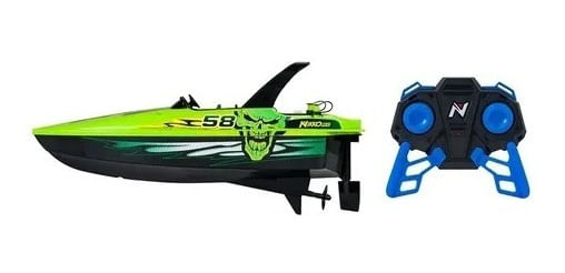 Nikko Race Boat Verde Vehículo A Radio A Control 1:16 10171