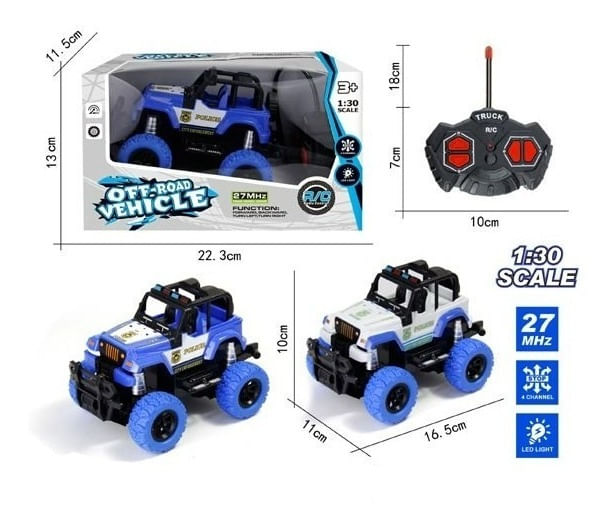 Camioneta R/c Con Luz 4ch 1:30 2028349 Shine