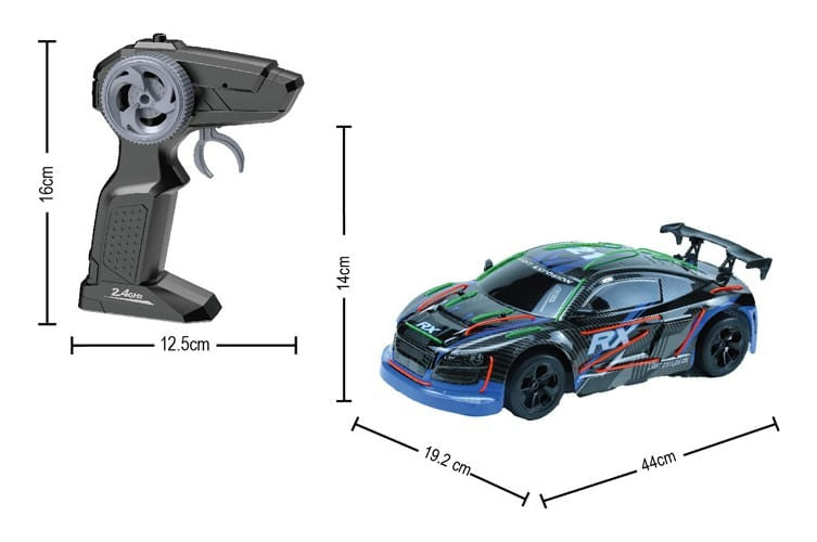 Auto Neon Monster Furius Racing Rc Sports 1:10 025891 Ns