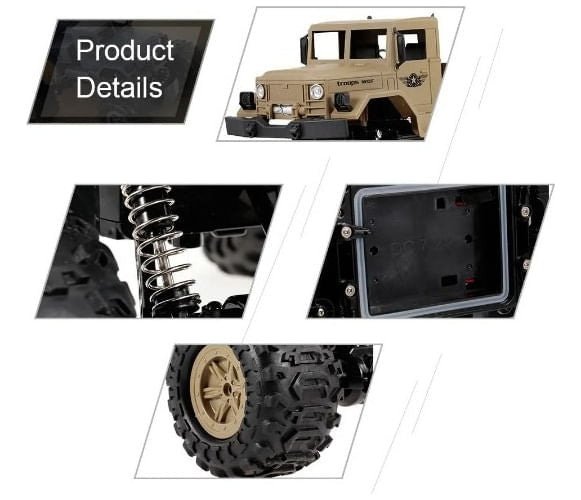Camioneta Militar Amphibius R/c 4wd Militry 1:12 Northsun