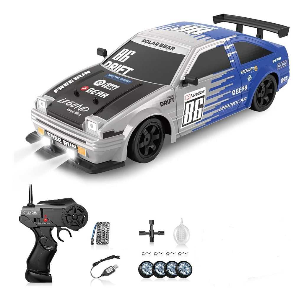 Auto Carrera Racing All Wheel Drive Drift Rc 1:36 024345 Ns