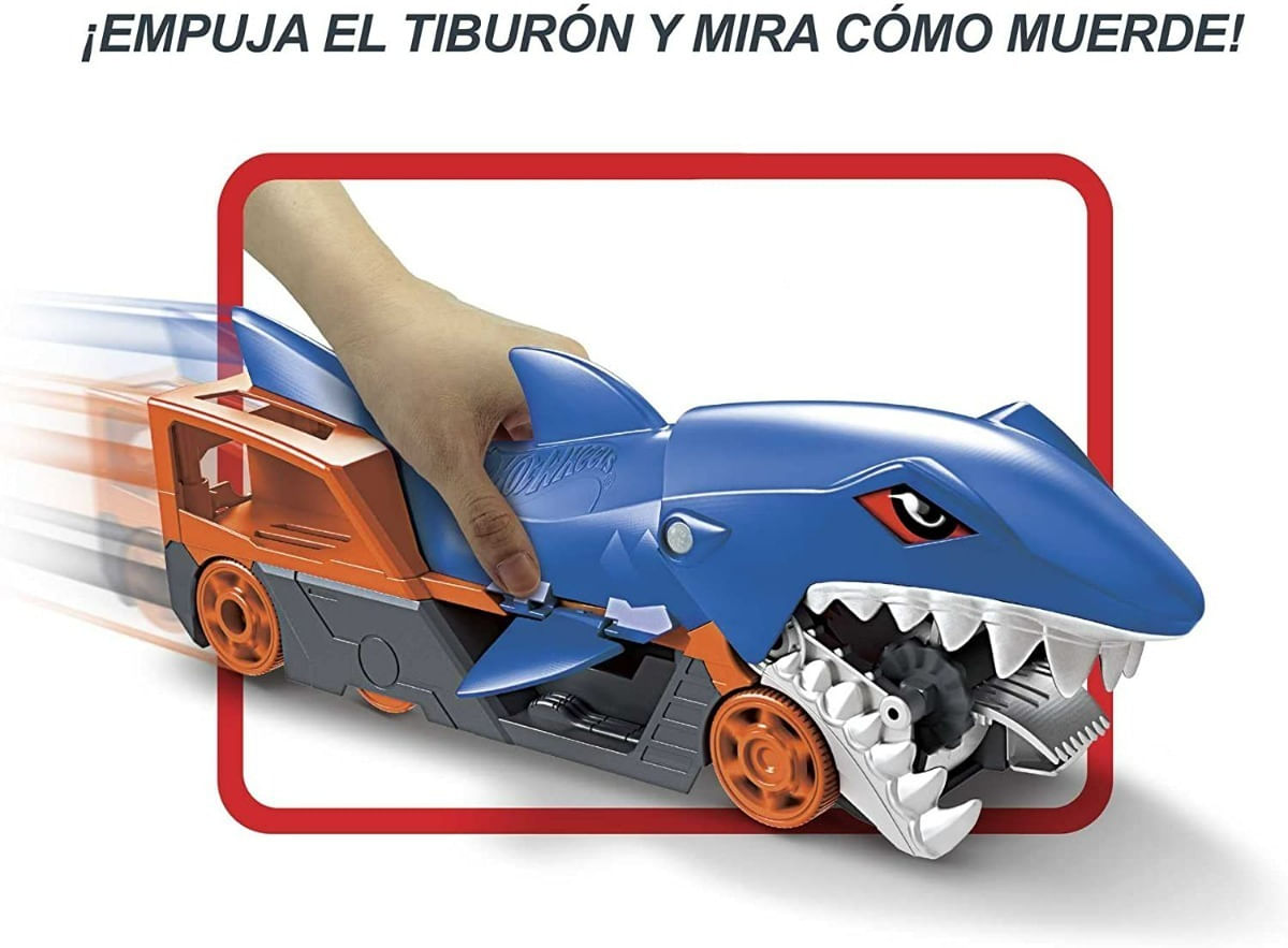 Hot Wheels Remolque Tiburón De Transporte Gvg36 Mattel