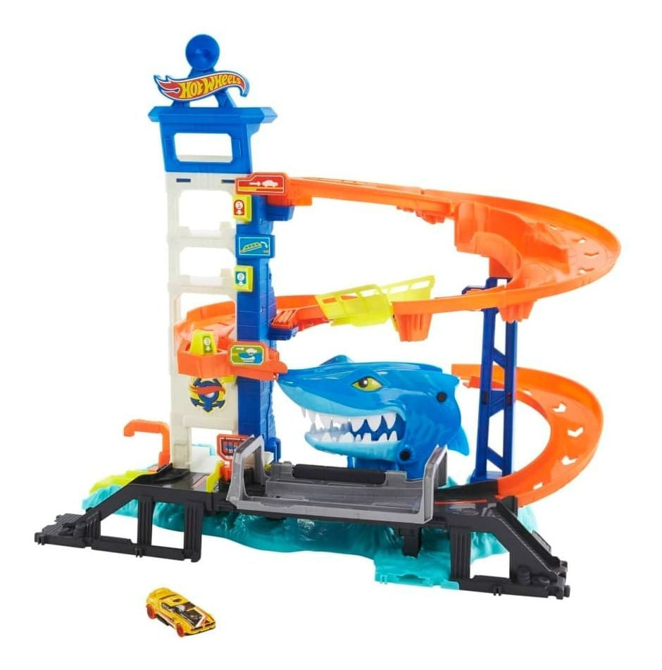 Hot Wheels City Mordisco Del Tiburón Hdp06 Mattel