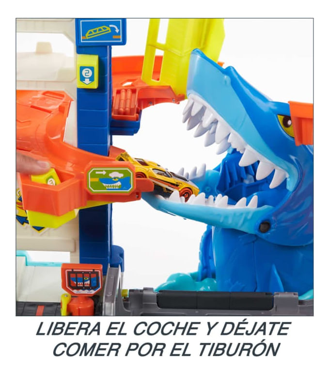 Hot Wheels City Mordisco Del Tiburón Hdp06 Mattel