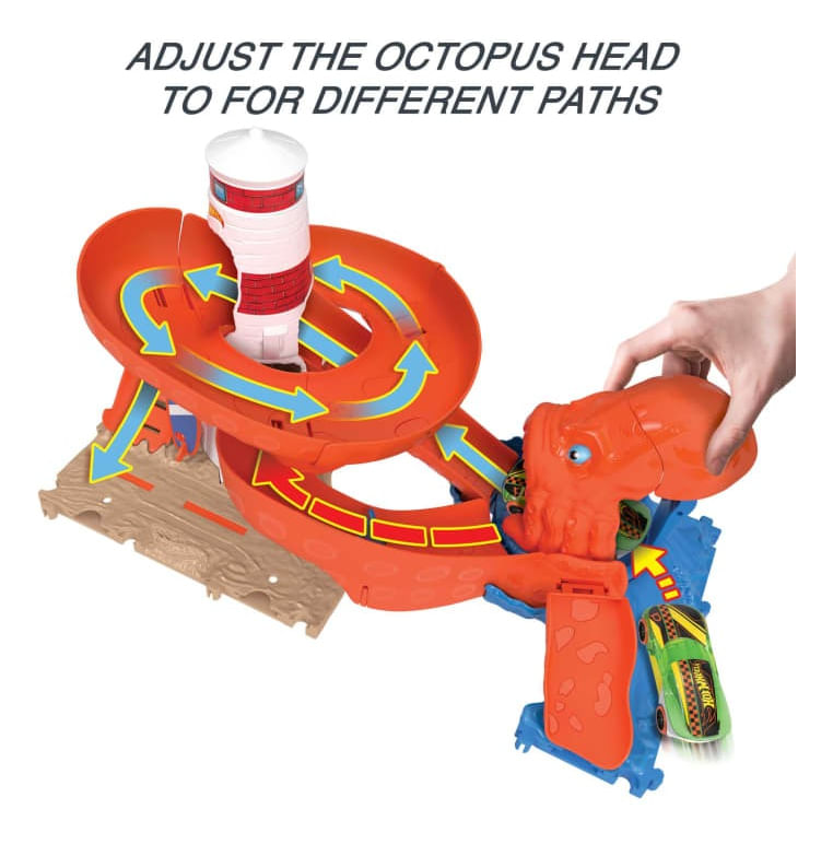 Hot Wheels City Octopus Invasion Attack Playset Hdr31 Mattel