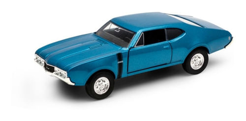 Welly 1:34 1968 Oldsmobile 442 Celeste 43711cw