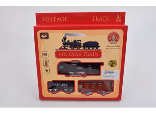 Pista De Trenes Vintage con luz Y Sonido 13pc 1880142