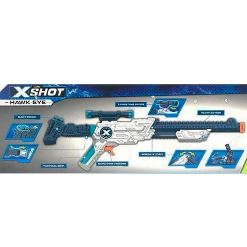 X-shot Pistola Lanza Dardos Excel Hawk Eye 01186